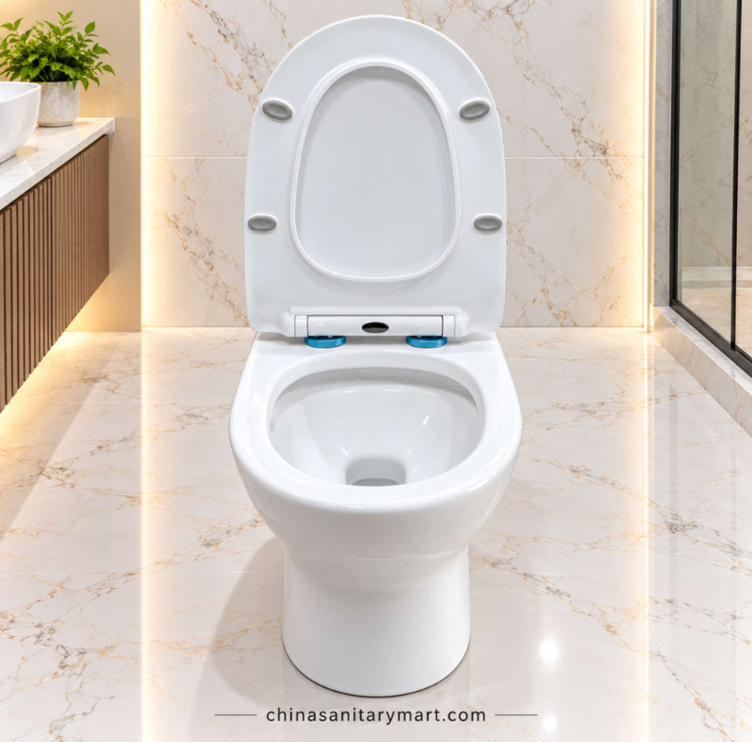 IS-3989 Tornado Jet Flush commode, IS-3989 white toilet, Tornado Jet Flush commode, modern one piece toilet, white bathroom commode
