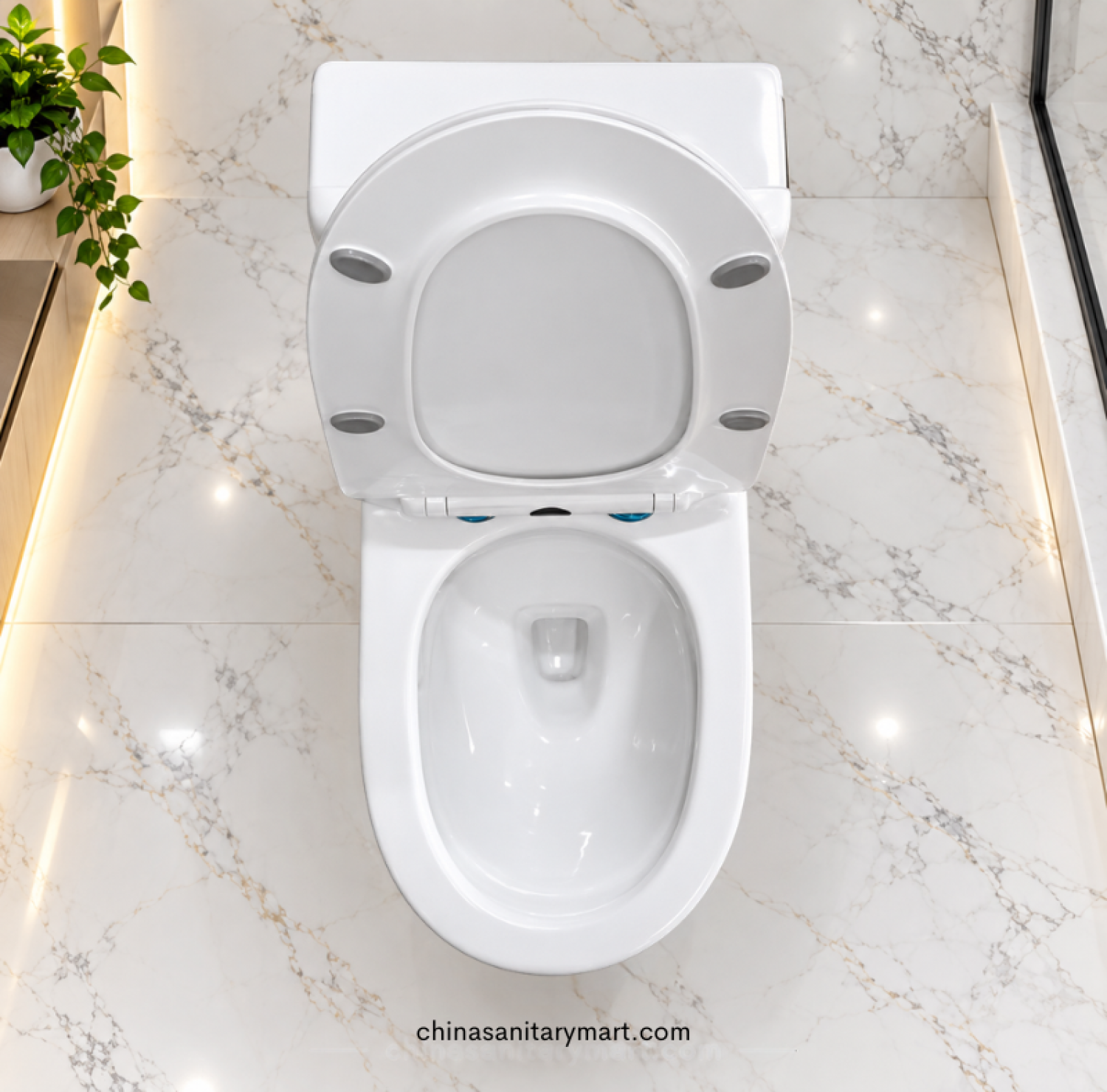 IS-3989 Tornado Jet Flush commode, IS-3989 white toilet, Tornado Jet Flush commode, modern one piece toilet, white bathroom commode