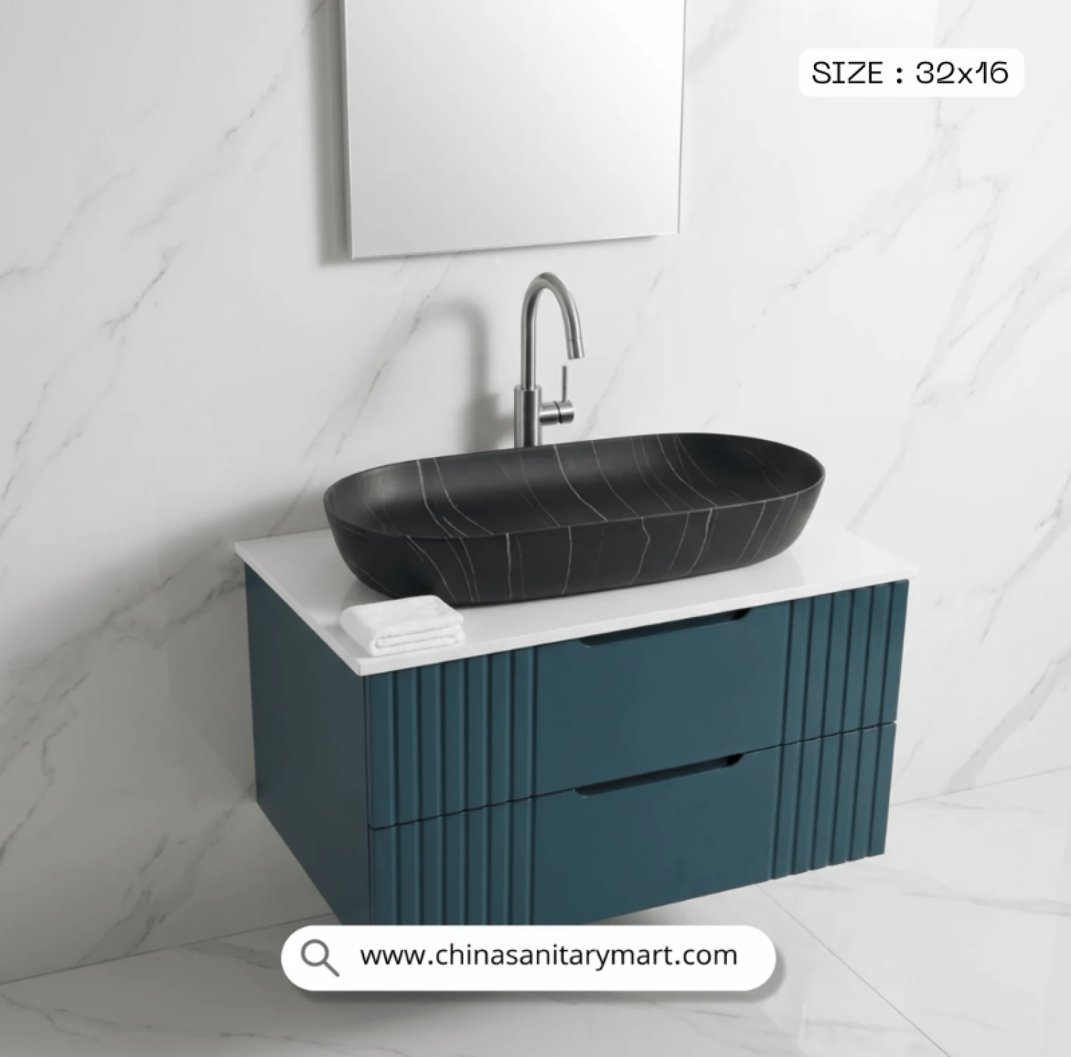 32x16 inch matte black large top basin, black countertop wash basin, large black bathroom basin, marble vein top basin, modern matte black basin