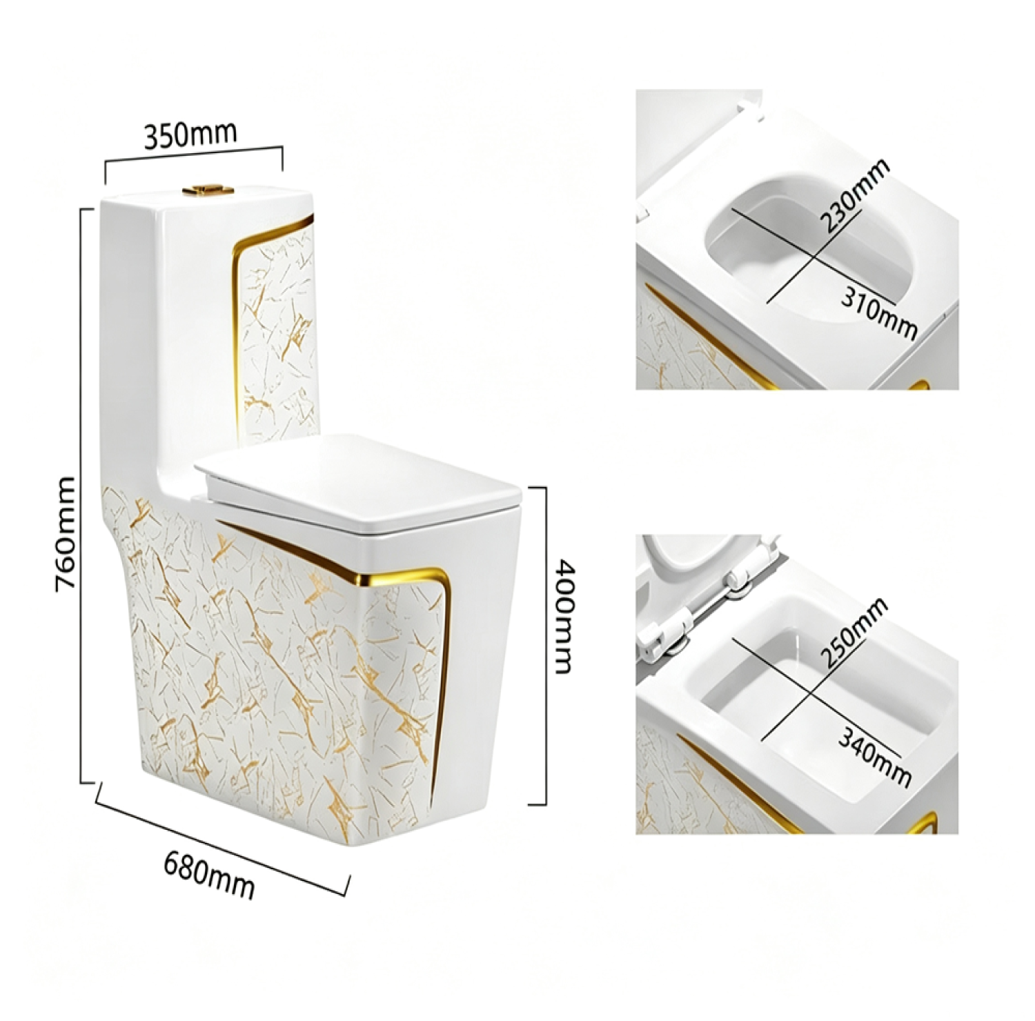 commode, Square commode