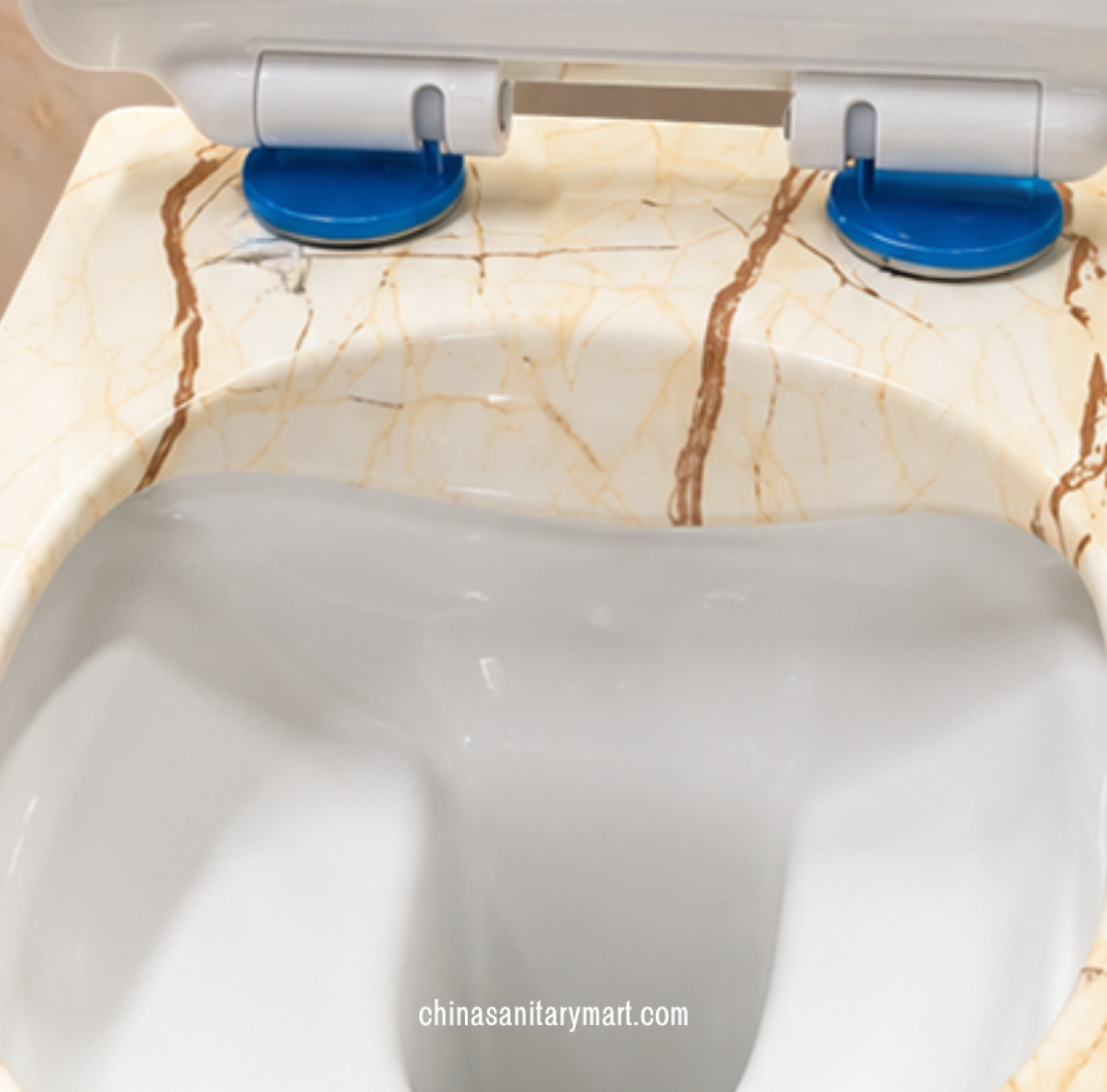 Ori marble shed commode, Tornado Washdown toilet, marble finish toilet, cream marble commode, designer bathroom commode, marble pattern toilet