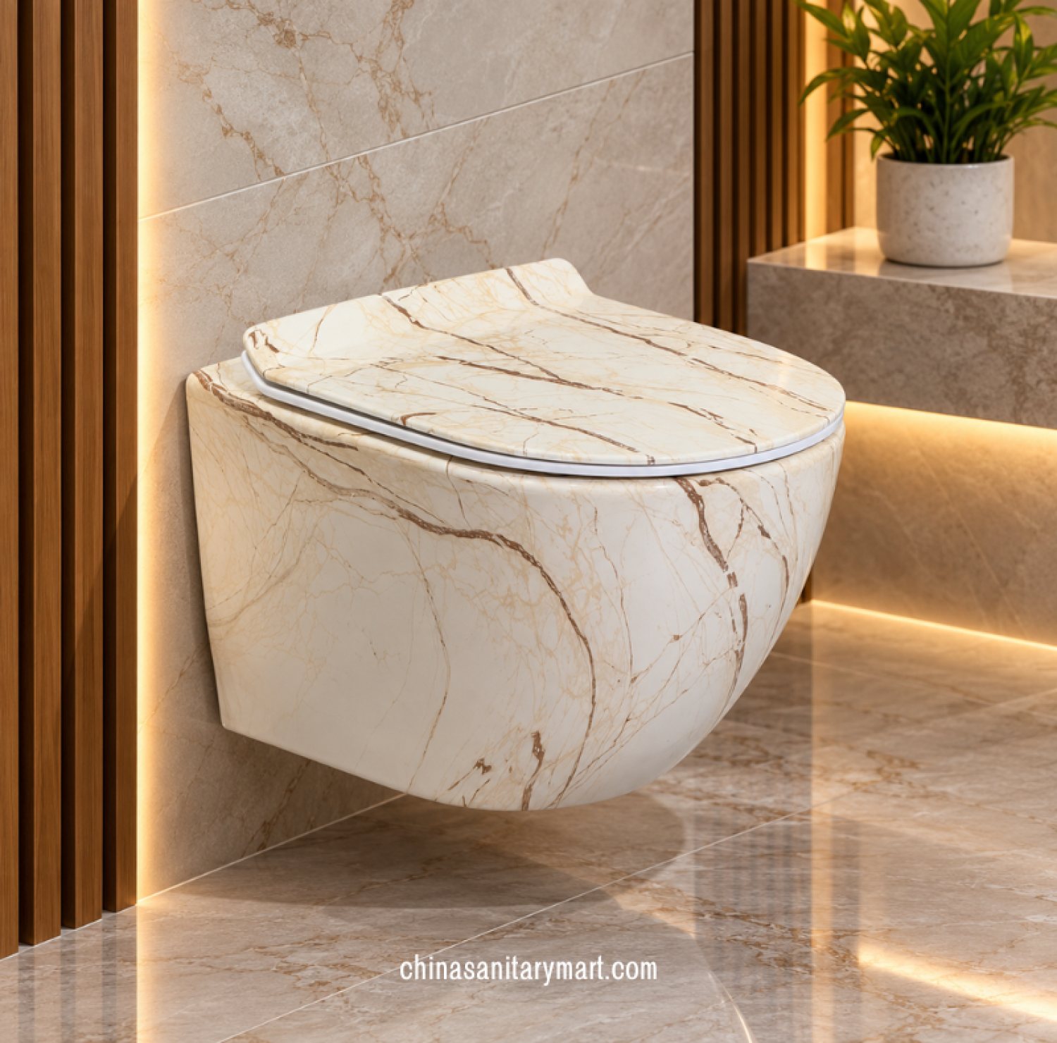 Ori marble shed commode, Tornado Washdown toilet, marble finish toilet, cream marble commode, designer bathroom commode, marble pattern toilet