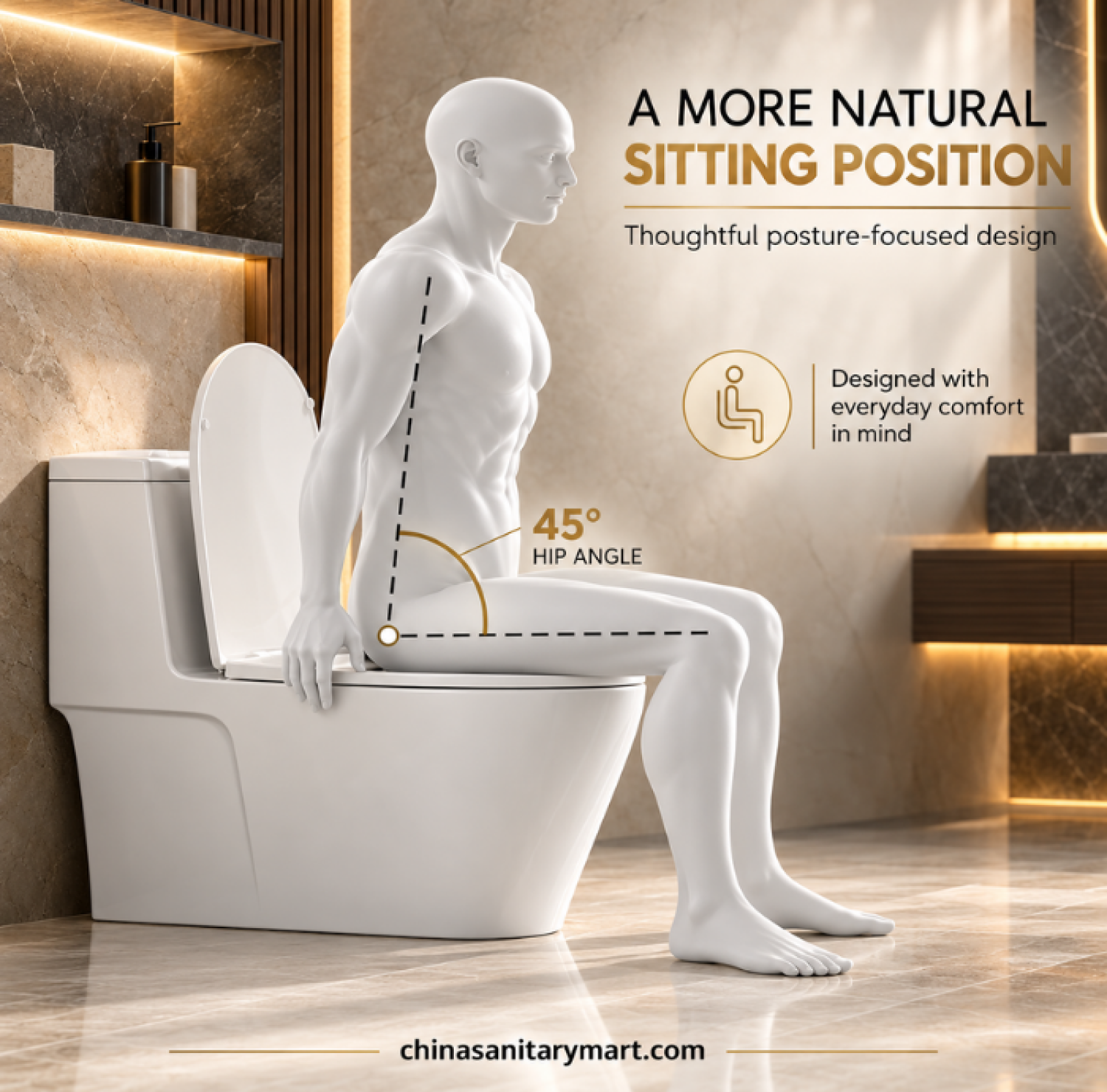 W-580 Tornado Jet Rimless Commode, white one piece toilet, rimless ceramic commode, Tornado Jet Flush toilet, modern floor mounted commode, glossy white bathroom toilet