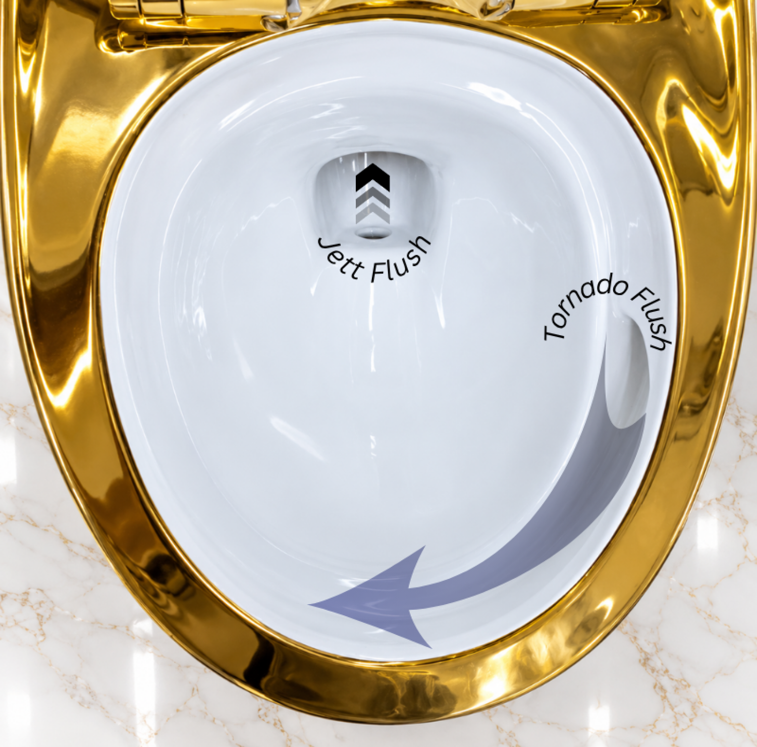 Ori 3047G-5 Tornado and Jet Flush commode, golden designer toilet, gold and marble pattern commode, luxury bathroom toilet, premium golden commode Bangladesh