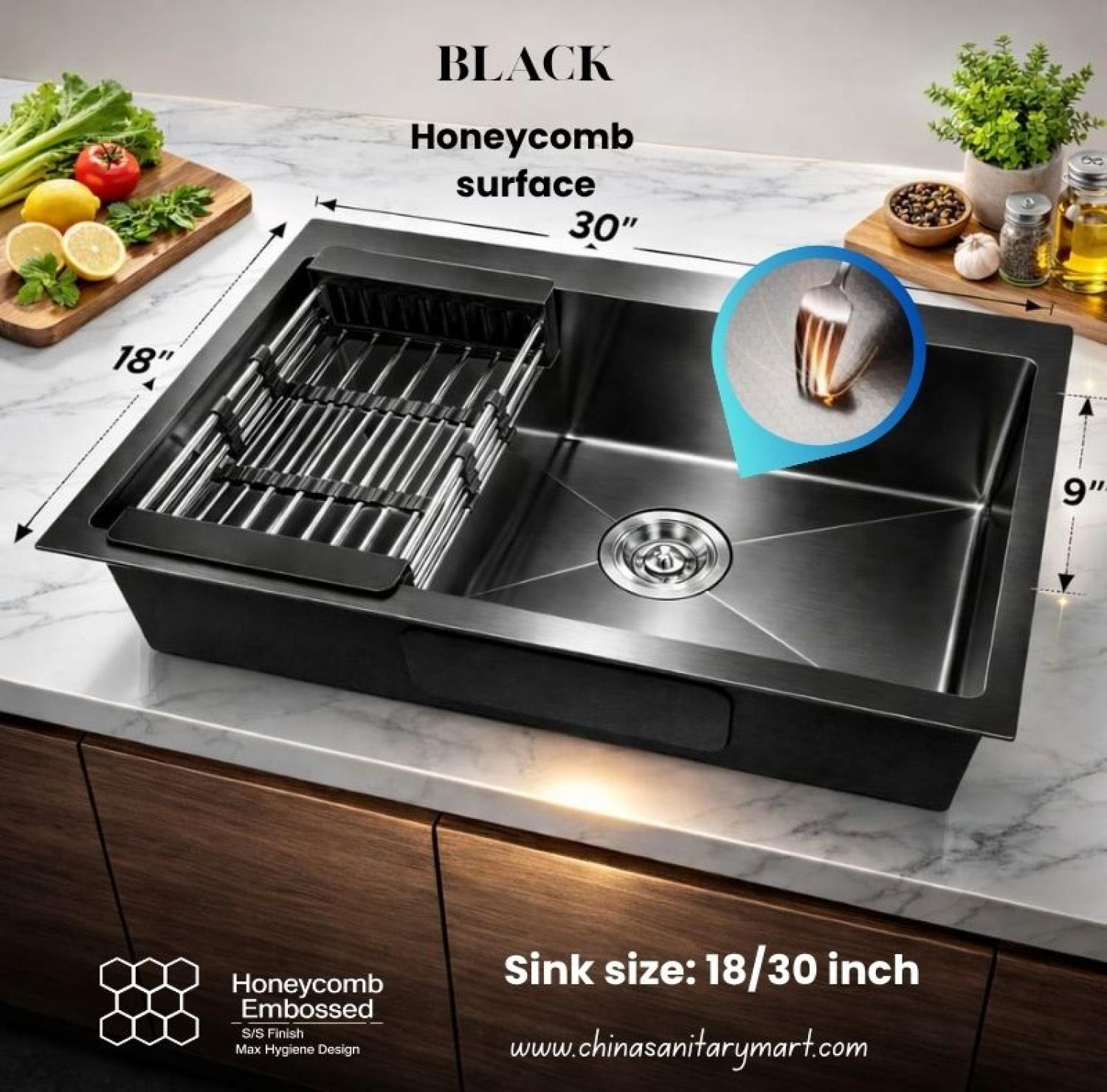 singlebowlsink, sink,kitchensink,blacksink,sinkcombo,30inchsink,handmadesink, 18/30 inch sink black