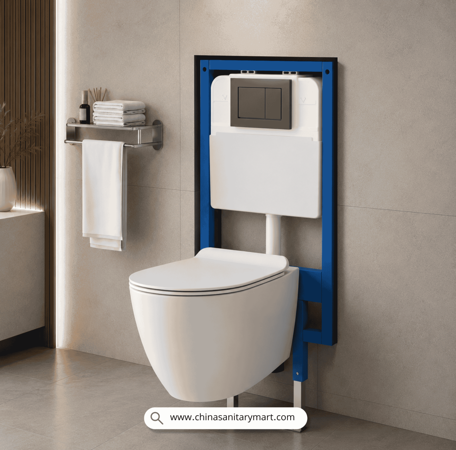 Glaze commode, wall hung toilet, wall mounted commode, modern bathroom sanitary ware, premium ceramic toilet, space saving commode, China Sanitary Mart, minimalist toilet bowl, bathroom fixtures