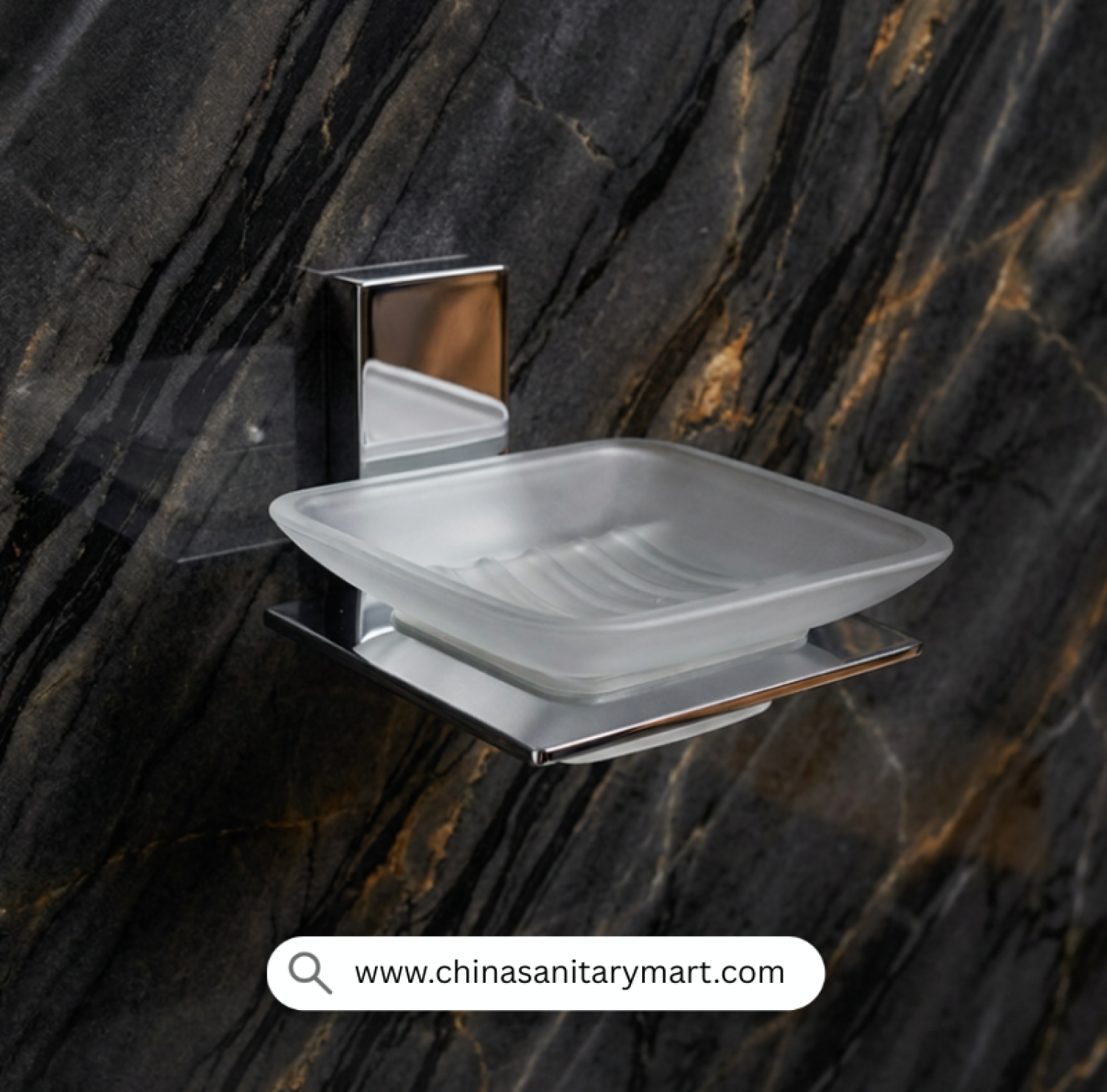 Single Glass Soapcase CP, Glass Soap Holder, Chrome Soap Case, Wall Mounted Soap Dish, Frosted Glass Soapcase, CP Soap Holder, Bathroom Soap Tray, Modern Soap Holder, Chrome Bathroom Accessories, Luxury Bathroom Fittings