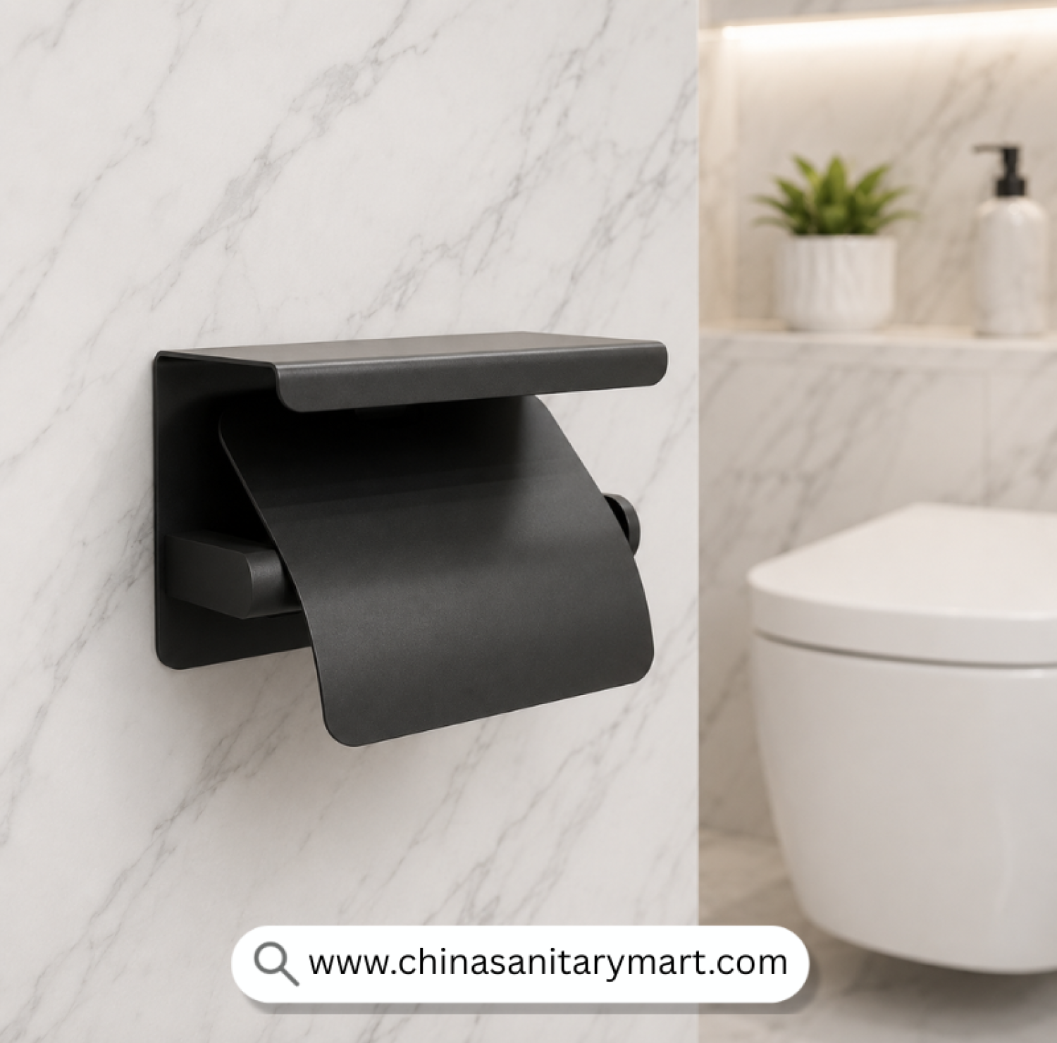 Tissue Box Covered Black Ebony, Black Ebony Tissue Holder, Covered Tissue Holder, Wall Mounted Toilet Paper Holder, Tissue Holder with Shelf, Stainless Steel Tissue Holder, Matte Black Tissue Box, Bathroom Tissue Holder Black