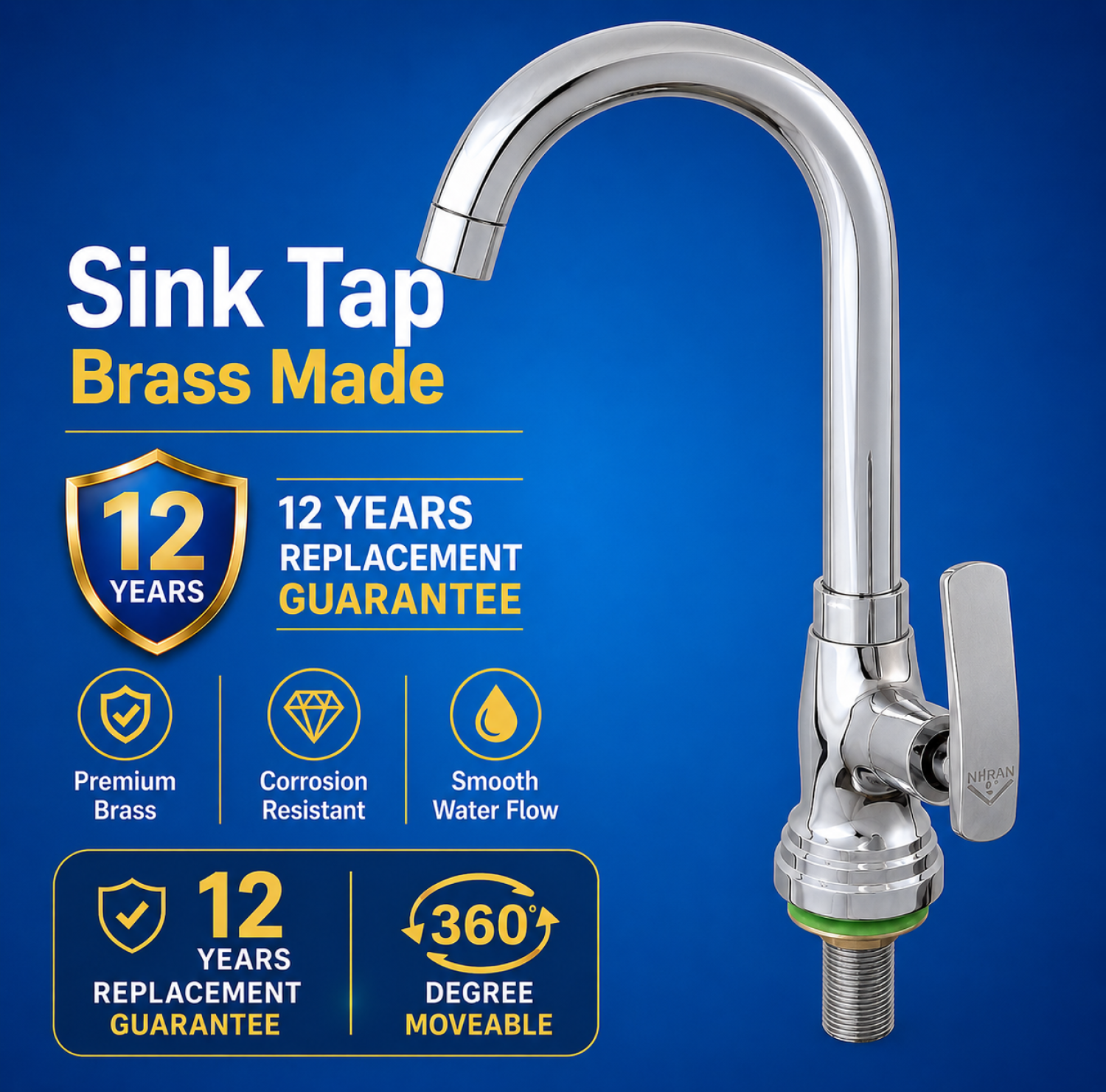 #SinkTap #BrassMade #KitchenTap #360DegreeRotation