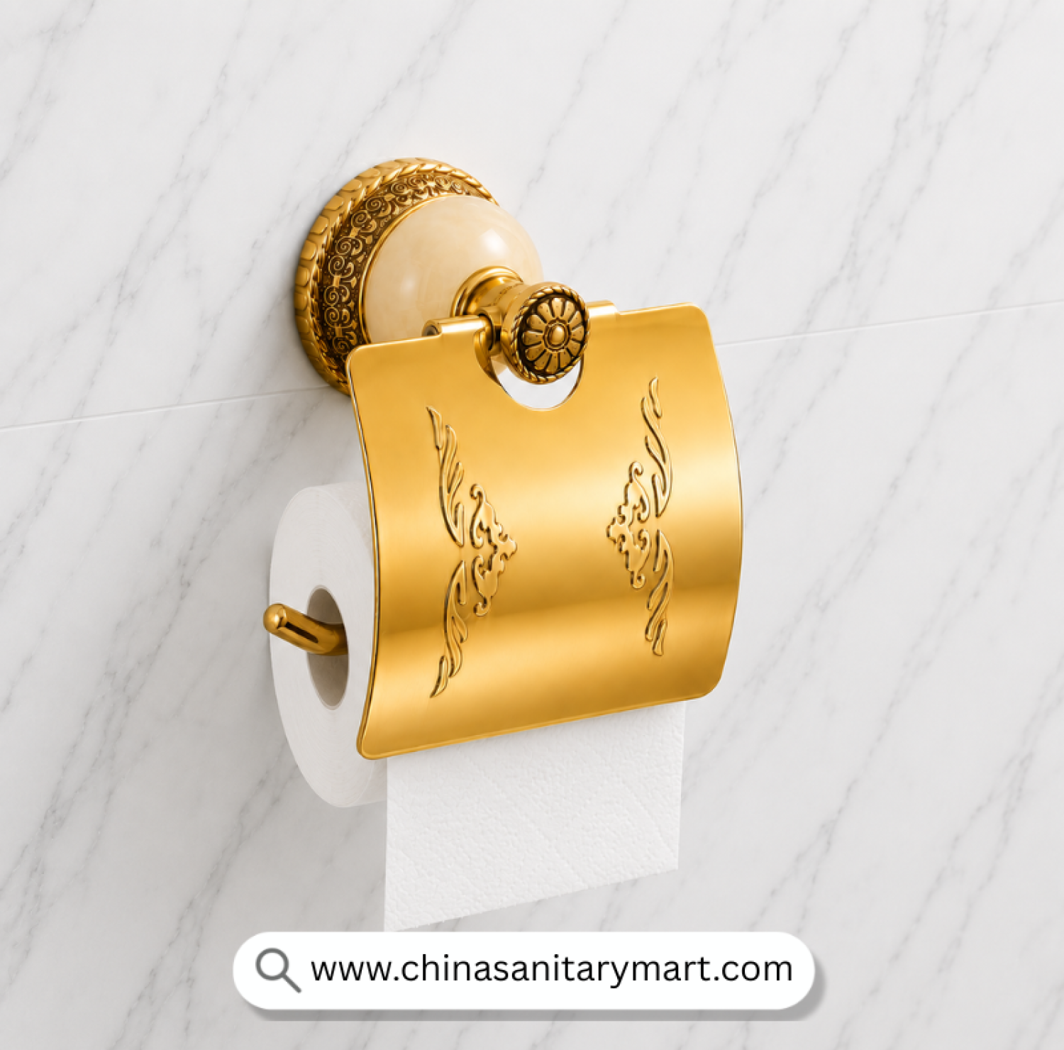 Golden Marble Open Tissue Holder, Gold Tissue Holder, Marble Tissue Holder, Luxury Tissue Holder, Golden Bathroom Accessories, Decorative Tissue Holder, European Style Tissue Holder