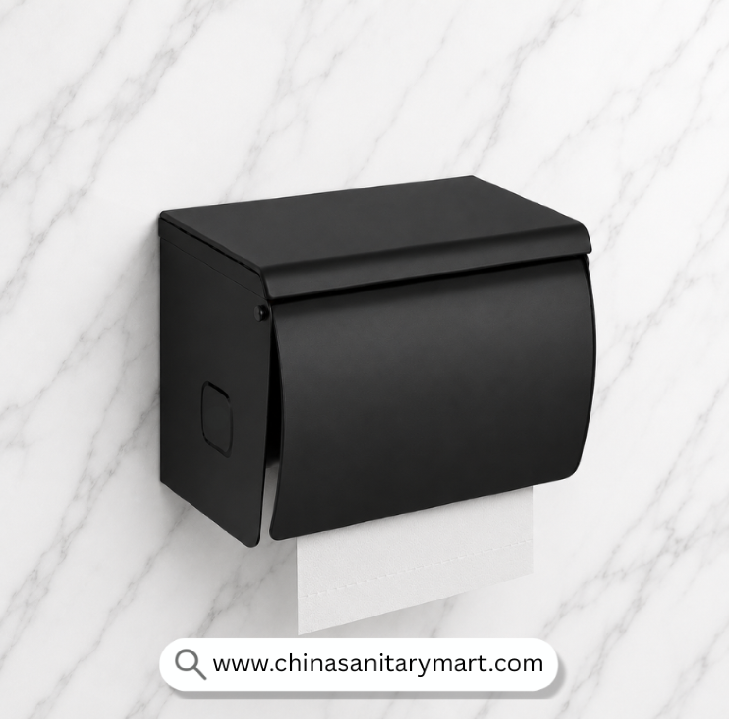 SUK Tissue Box Matte Black, Matte Black Tissue Box, Black Tissue Holder, Covered Tissue Holder, Toilet Paper Holder Black, Stainless Steel Tissue Box, Wall Mounted Tissue Holder