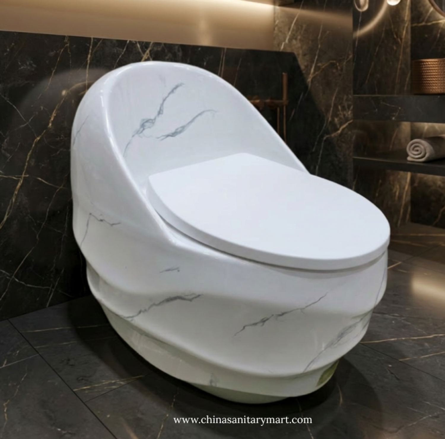 Egg Shape Toilet, Marble Toilet, Tornado Flush Commode, Jet Flush Toilet, One Piece WC, Luxury Commode, Ceramic Toilet, Bathroom Toilet,