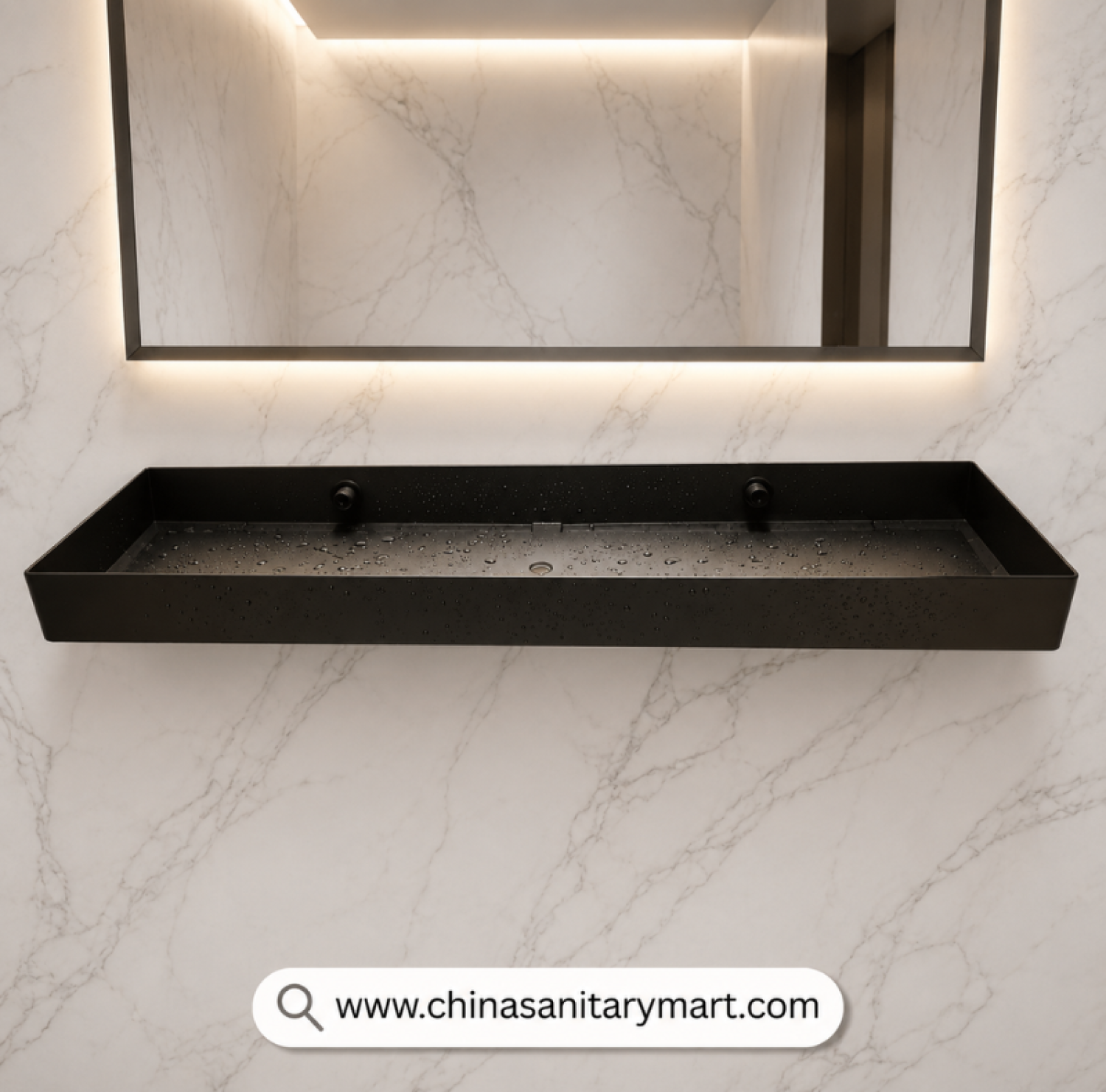 ENM SS Matte Black Basin Shelf, Matte Black Basin Shelf, Stainless Steel Bathroom Shelf, Black Bathroom Shelf, Wall Mounted Basin Shelf, Modern Basin Shelf Bangladesh