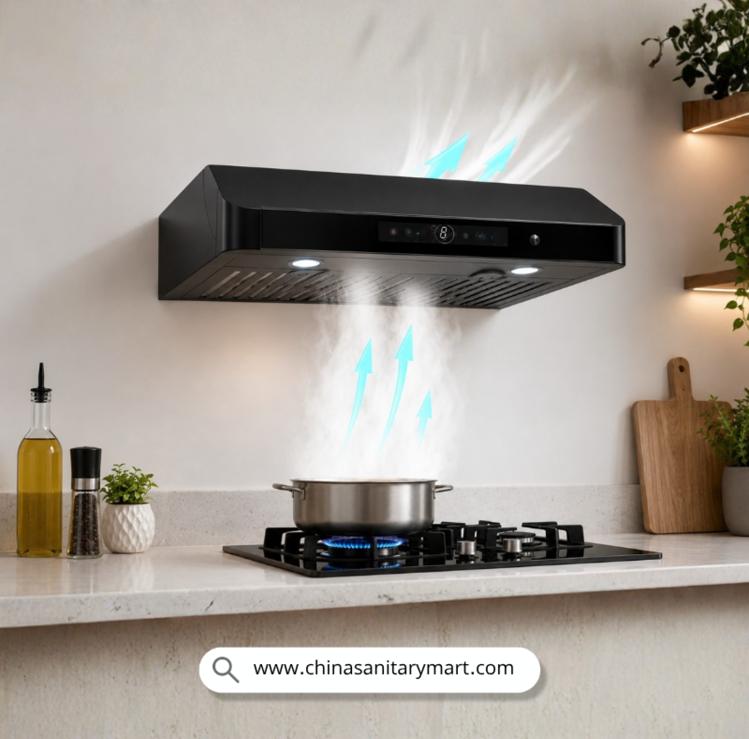 Slim Kitchen Hood-BD01SH, 30 Inch Kitchen Hood, Under Cabinet Hood, BD01SH Price in BD, Compact Kitchen Chimney, Low Profile Kitchen Hood, 30" Kitchen Exhaust, Kitchen Hood for Small Kitchen, Stainless Steel Slim Hood, Kitchen Hood Bangladesh.