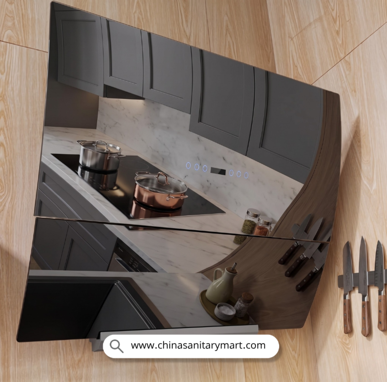 Black+Decker BD-05CH, Kitchen Hood BD, Folding Kitchen Chimney,  Finish Hood, Luxury Kitchen Appliances, Suction Chimney Bangladesh, Modern Kitchen Hood, Tempered Glass Chimney, Kitchen Exhaust Fan.