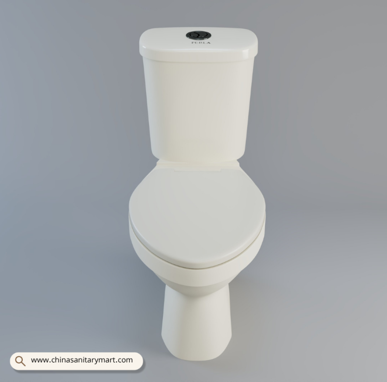 MARLA White BHL 10&110 2-piece ceramic commode with high-quality glossy antibacterial finish, floor-mounted toilet available in White and Off-White, designed for modern residential and commercial bathrooms by China Sanitary Mart.