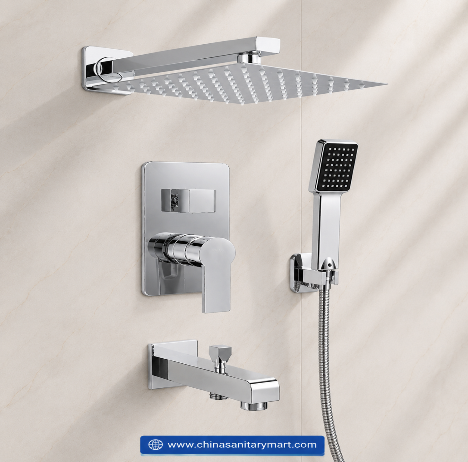 Theo Shower Mixer, Concealed Shower Mixer,