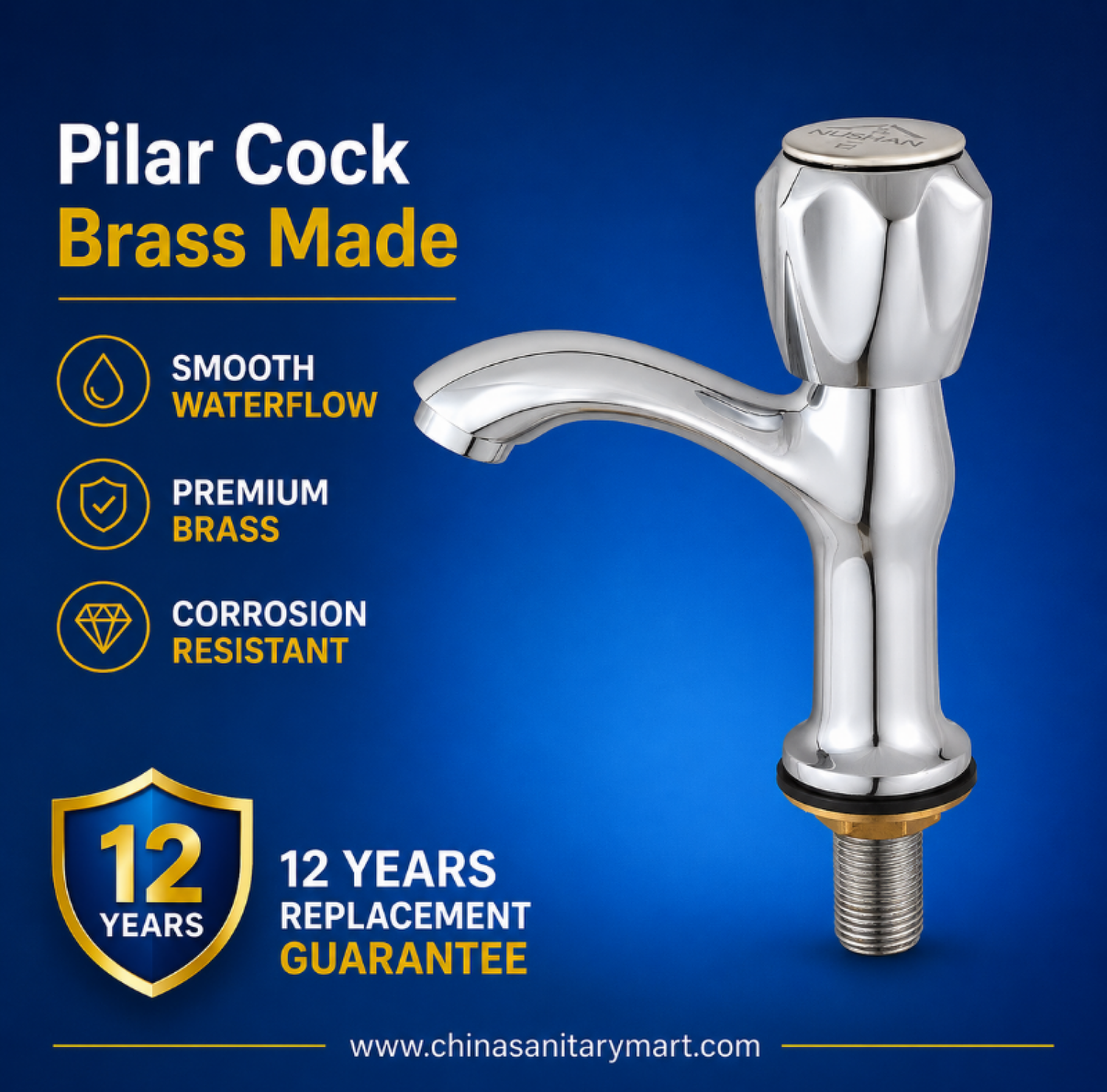 basin tap, basin pillar