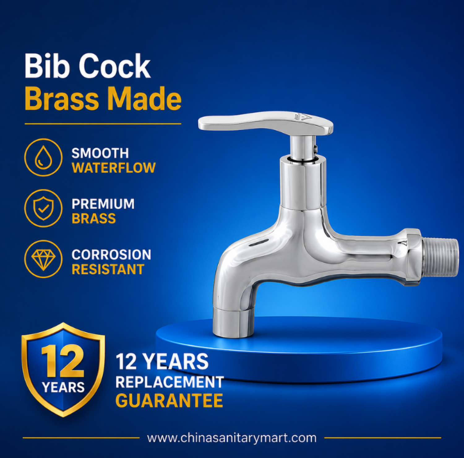 Bib cock, 2 in 1 bib cock, twin bib cock