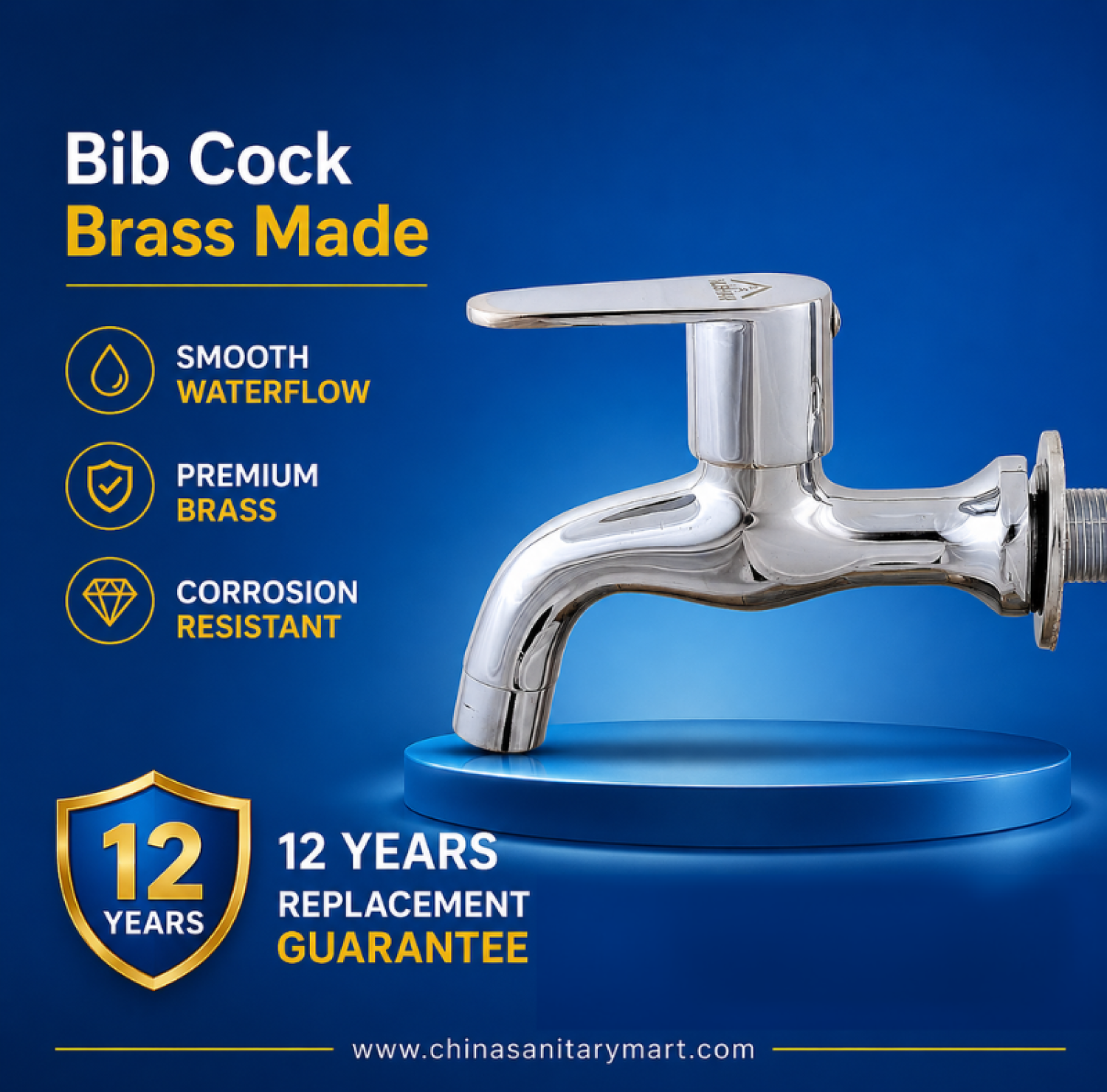 Bib cock, 2 in 1 bib cock, twin bib cock