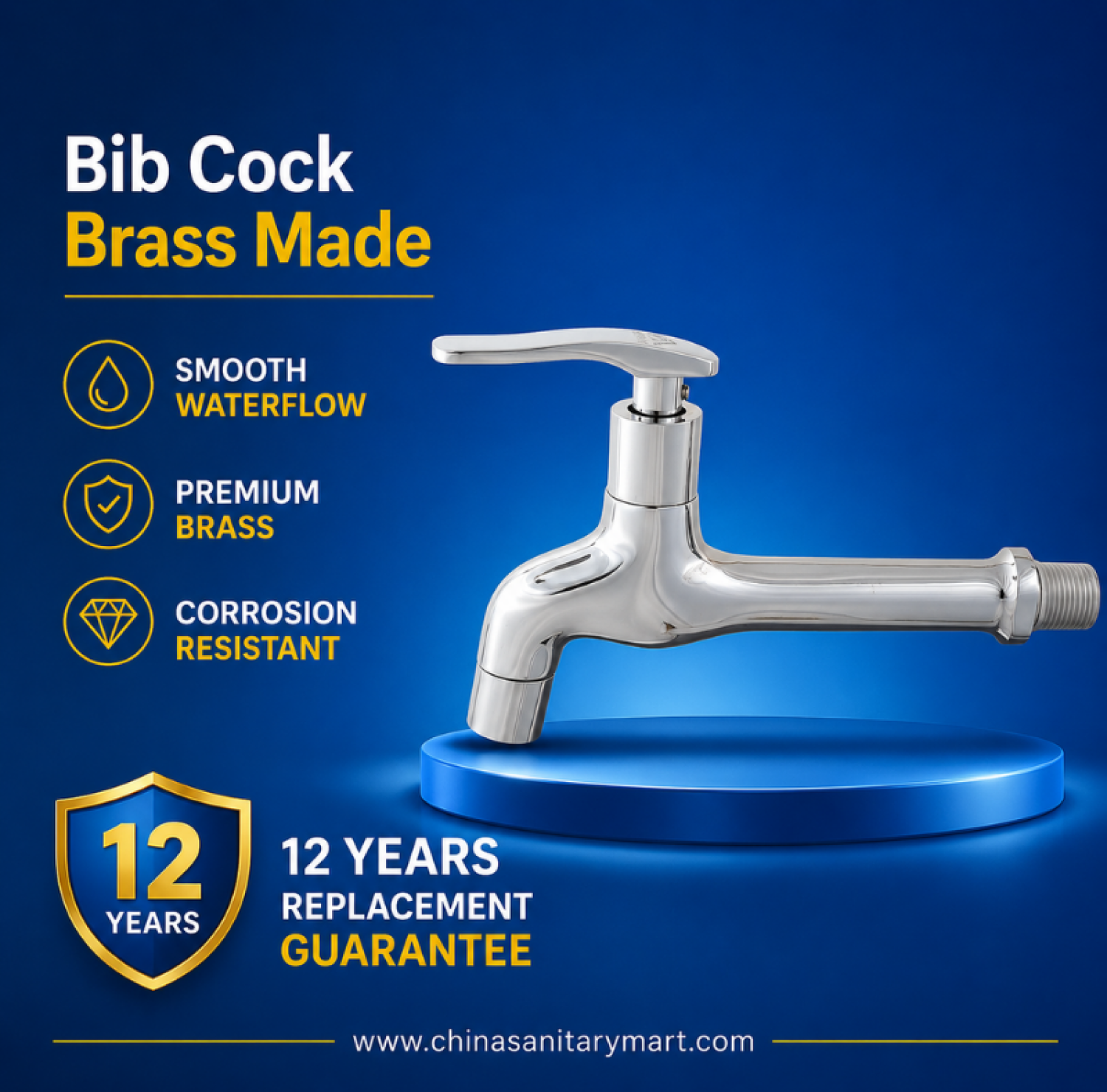 Bib cock, 2 in 1 bib cock, twin bib cock