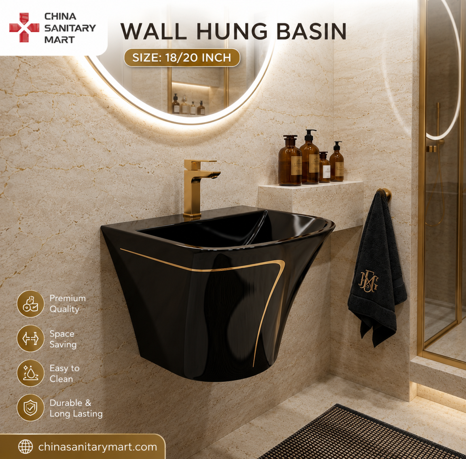 Wall hung Basin