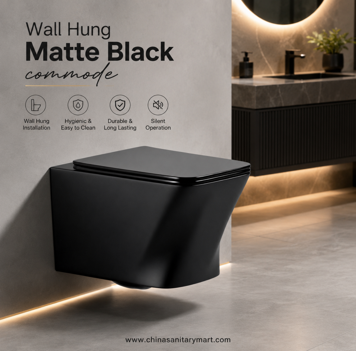 wall hung commode