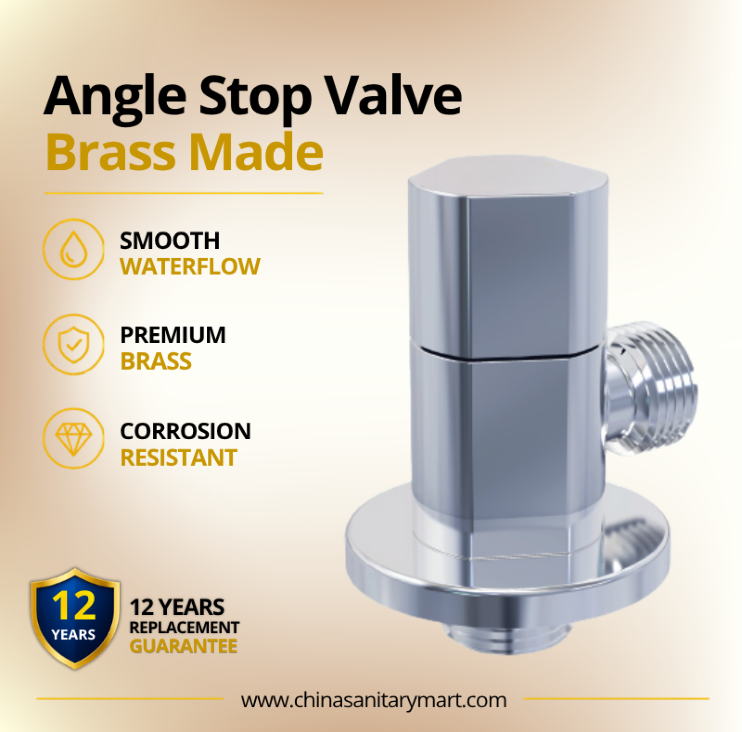 AST Oval Angle Stop Valve, Oval Chrome angle valve, premium brass stop valve, Chrome bathroom angle valve, water control valve, plumbing stop valve, brass water shut off valve, modern angle valve, AST Oval valve