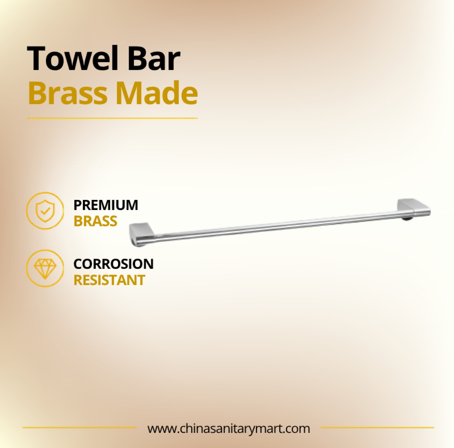 AST Bath Towel Bar Silver Oval, silver oval brass towel bar, chrome oval bathroom towel rack, wall mounted towel holder, AST bathroom accessories, premium brass towel rack