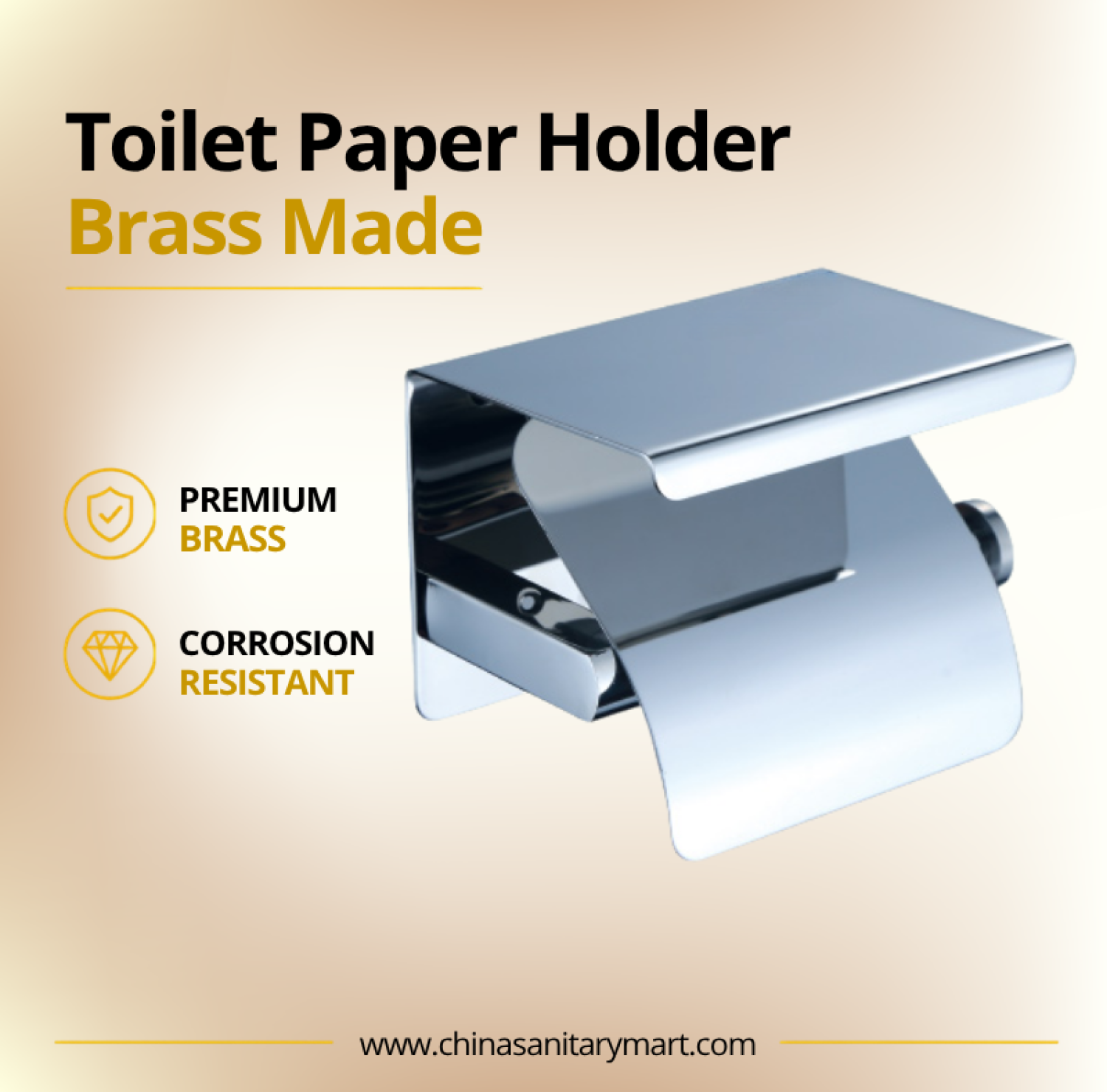AST Toilet Paper Holder Covered, brass toilet paper holder, chrome tissue holder, covered bathroom tissue holder, wall mounted toilet paper holder, premium bathroom accessory, AST bathroom accessories