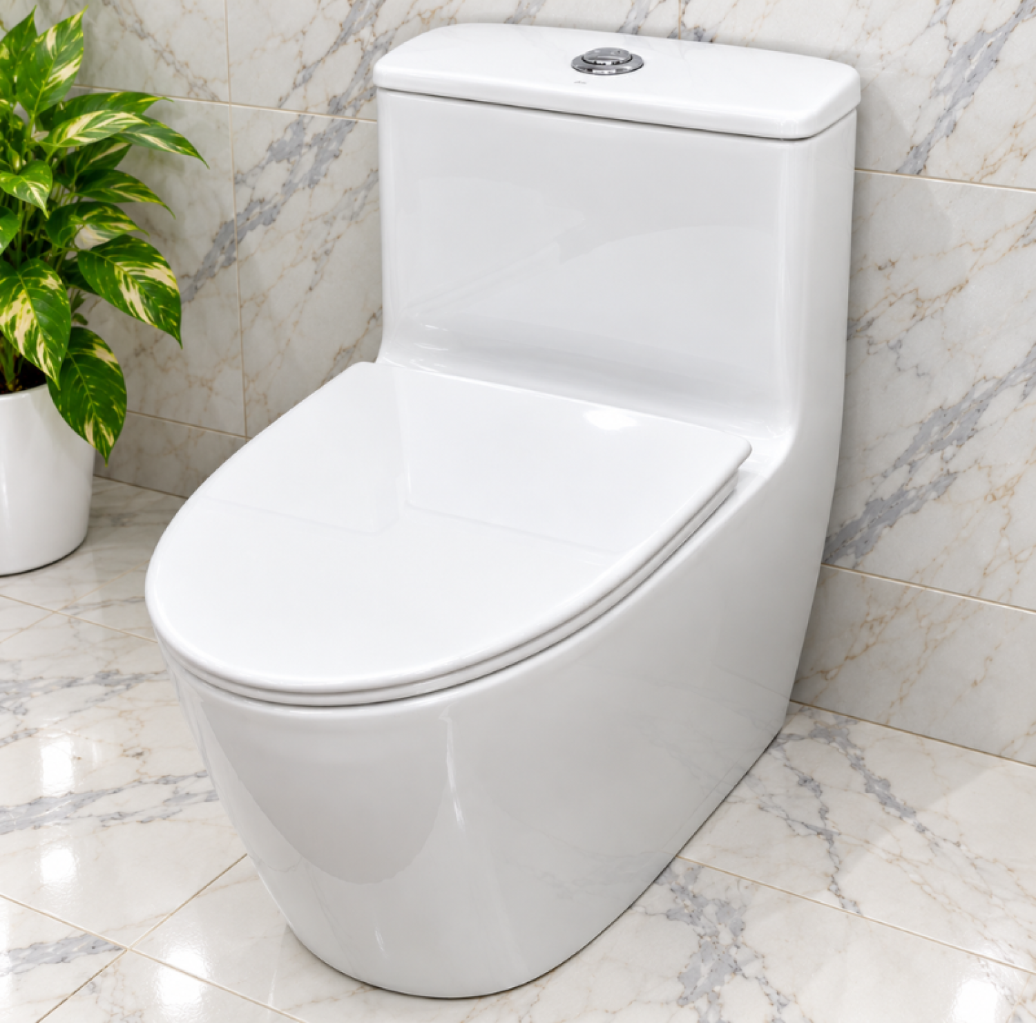 IS-TH09 white one piece commode, tornado jet flush toilet, modern white toilet, IS-TH09 bathroom commode