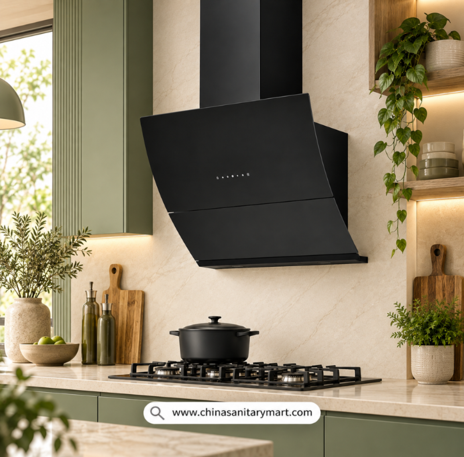 DORFEN DF-KH2A, 36 Inch Kitchen Hood BD, Dorfen Kitchen Chimney, Heavy Duty Exhaust Hood, China Sanitary Mart Kitchen Appliances, 90cm Kitchen Hood, Touch Control Chimney, Stainless Steel Baffle Filter.