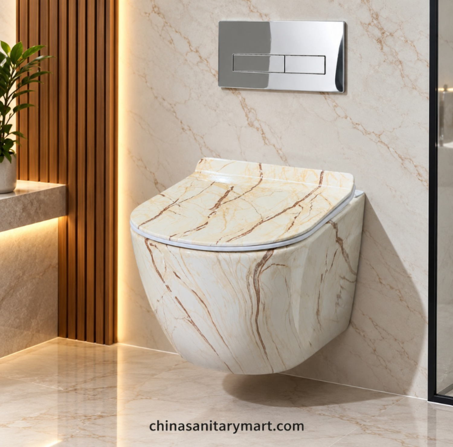 Ori marble shed commode, Tornado Washdown toilet, marble finish toilet, cream marble commode, designer bathroom commode, marble pattern toilet